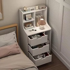 침대 협탁 2sizes 거실 침실 서랍장 수납장 소파 선반 사이드 테이블, 1개, 흰색400