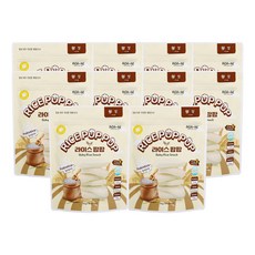 라이스팝팝 유기농 쌀과자 떡뻥 백미 맛, 20g, 10개