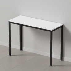 다가구 프래그마 1000x400 책상겸테이블 간이보조책상, 아이보리(상판), 블랙(프레임)