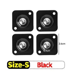 스케이트 캐비닛용 끈끈한 자체 도르래 360 회전 쓰레기통 1PC 롤러 범용 접착 20, 01 8PCS, A Bla