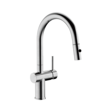 de.luxso 三溫自來水龍頭 鵝頸設計 冷熱水可調 廚房水槽適用, 1個