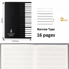 빈악보 노트 직원 미술 작곡 피아노 쓰기 16/24/36 페이지, 06 style 3