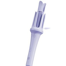 自動捲髮棒O傷發持久定型神器女懶人大波浪電動旋轉, 1個, 紫色:1個