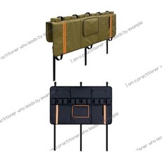 산악 자전거 픽업 트럭 테일게이트 보호 패드 캐리어, 1개, 2. Mud Yellow