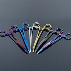 치타피싱 바늘빼기 포셉 가위 집게 16cm 18cm 6가지 색상, 레인보우, 1개