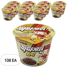 농심 짜파게티 범벅 미니 컵라면 70g, 108개