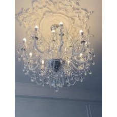 샹들리에 인테리어 식탁등 럭셔리 물고기 단두벽등 거실 거실등 자개 엔틱 북유럽, 5W, 12구 [지름 82cm]