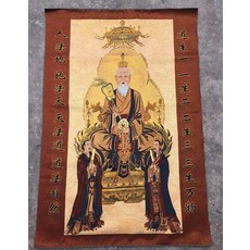 太上老君圖織錦繡布畫, 如圖所示, 1個