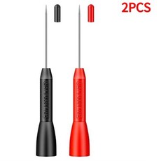 NENG-PT2002 멀티미터 프로브 PVC 절연 피어싱 바늘 팁 비파괴 멀티미터 테스트 프로브 진단 도구, 2개