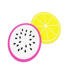 실리콘컵받침대 실리콘코스터 카페컵받침, 용과