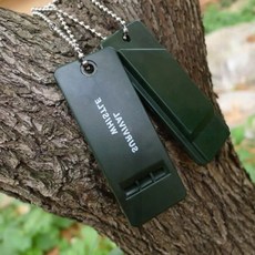 생존호루라기 비상알람 서바이벌 야외구조 호신 경량휴대, 1개, 생존휘슬 GD00678 BL00369