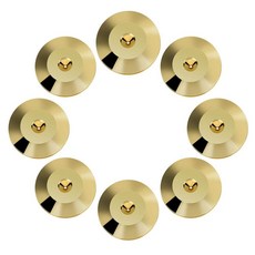 Wendry 8Pcs 25 x 4mm 범용 충격 절연 턴테이블 피트 패드 보호대 스탠드 스피커 CD 바닥 플레이어(골드) 매트 DVD 베이스 오디오 콘 구리 스피커 베이스 패드, Wendry 25 x 4mm 범용 구리 스피커 스파이크