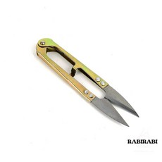 . 스프링 쪽가위 금색 1P . 전문가용 가위