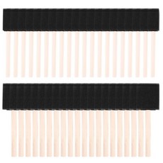 40 개 PCS 폼 스폰지 페인트 브러시 나무 손잡이 페인트 브러시 세트 아크릴을위한 페인팅 도구 바니시 아트 용품, 1개