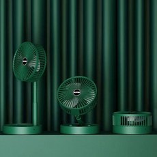 3단 접이식 아이스 쿨링 스탠드 휴대용 선풍기 캠핑용 탁상용 컴팩트 미니 폴딩, 화이트