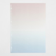 30공 타공 그라데이션 PP A4 루즈링 제본표지 2매 5종, PPX07핑크퍼플