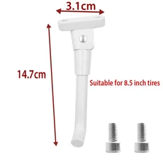 Xiaomi M365 1s Pro 2 용 전동 스쿠터 주차 킥 스탠드 8 인치/10 인치 타이어 발 지원 수정 부품, 03 14.7cm, 1개