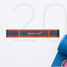 스포밴드 20 레벨1 스트레칭 요가 재활 필라테스 탄성밴드 / 근력강화 자세교정 홈트레이닝, 1개, 오렌지