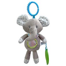 모빌 아기 감각 딸랑이 학습 장난감 봉제 동물 유모차 유아용 침대 Bebe Teether, [14] Elephant 563, 1개