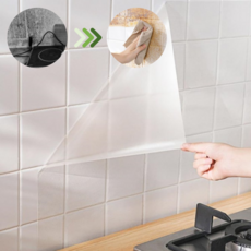 블루밍 데일리 주방 오염방지 다용도 투명 클린시트 885mm x 600mm, 2개