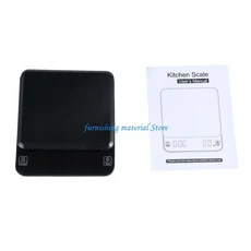 Y5GD 전문 커피 스케일 홈 스케일 용기 기능 3KG/0.1G 정확도 전문 커피 무게 측정 도구, 01 빠른, 01 Battery type