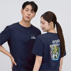 [라이더] 2026RC-2 남성 여성 배드민턴 티셔츠 반팔 오버핏