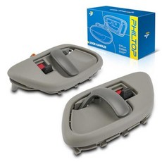 PHILTOP 외부 크롬 도어 핸들 전면 왼쪽 및 오른쪽 2개 2001-2004 토요타 타코마 교체 # 69MX 768MX 6922035030 6921035030 T, Interior-FL & FR-GM1358100 & G