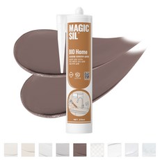 오성 매직씰 바이오 홈 항균 실리콘 노즐포함 다크코코아 270ml, 1개