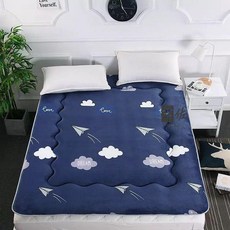 1인용 바닥 이불 요매트 손님용 원룸 펜션 요패드 1인, 프리미엄 두꺼운 밀크 벨벳 매트리스 B