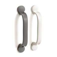 【海夫健康生活館】JUST 4U Etac益他 鑽孔式 靈活扶手 延長握把30cm(白/灰), 白色(81706110), 1個