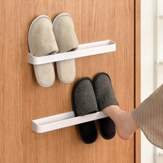 KOUJI 叩吉 壁掛拖鞋架 鞋架 拖鞋架 拖鞋 壁掛 毛巾架 室內鞋架 壁掛鞋架 浴室收納架 收納架 收納, 1個, 拖鞋架｜短款