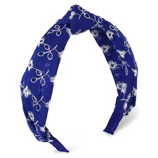 Gymboree 여아 및 유아용 머리띠 헤어 액세서리 원 사이즈 네이비 네로우 네로우 136709