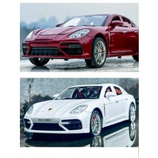 자동차 1:18 파나메라 합금 모형 세단 모델, 1개, 1/36 파라메라 무소음 블랙