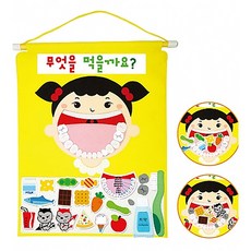 벽걸이차트 무엇을 먹을까요 청양토이 활동판 출석판 벽걸이교구, 벽걸이차트_무엇을 먹을까요