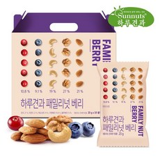 썬넛트 하루견과 패밀리넛베리50입선물세트/견과류 영양간식 호두 아몬드 크랜베리 블루베리 프리미엄선물세트, 썬넛트 하루견과 패밀리넛베리50입선물세트/견과류 영양간