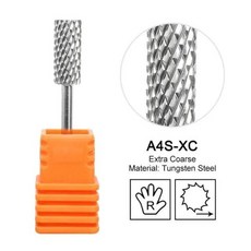 루나파몰F소형 배럴 골드 텅스텐 스틸 카바이드 네일 만능십자드릴 비트 그라인딩 헤드 밀링 커터 기계, [08] A4S-XC