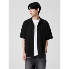 매장정품 에잇세컨즈 8SECONDS 썸머 조직감 반팔셔츠 블랙 (454665FQC5) 454665FQC5 115755