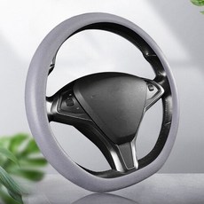 맥시브이 차량 얇은 실리콘 핸들커버 고급 논슬립, 블랙