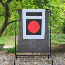 국궁 표적지 천 930x700 개량궁 표적 과녁 전통 타겟 장궁 각궁 깍지 과녁판, 1개, 표적지 천 1개 + 솔포 과녁 1마