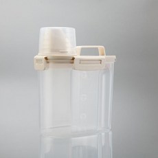 견과류디스펜서 간식 밀폐 시 간편한 용기 저장 디스펜서, 1개, 기본 색상