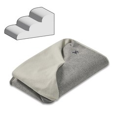 슈퍼펫 강아지계단 논슬립 애견스텝 3단 커브 펫스텝 커버단품 (내장재X), 그레이