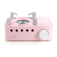 핑크블룸미니플러스 휴대용가스버너 러블리 감성캠핑 고화력, 핑크, 1개