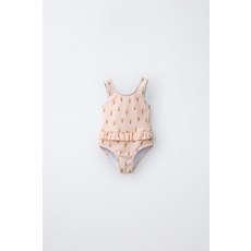 ZARA 1-6세/ 아이스크림 프린트 스윔수트 - 로즈핑크 {QHJ}