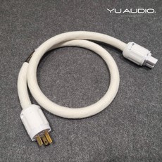 YU AUDIO 電源線 ABT處理, 白色尼龍插頭,1米, 1個