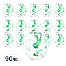윰스 샤인스팽글 파티풍선, 그린, 90개