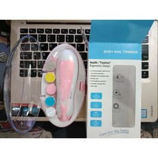 寶寶電動磨甲器 六合一嬰兒磨甲機 安全低噪 指甲護理, 粉色(六合一), 1個