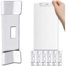 수직 블라인드 수리용 베인 세이버 금속 수직 블라인드 수리 탭 교체용 슬랫 흰색 (12개)