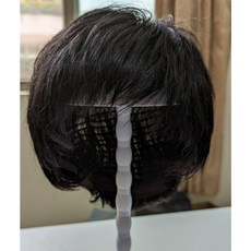 不然飾 男生假髮 全真髮 男士短髮 俐落成熟髮型 整頂式假髮, 1個, 自然黑