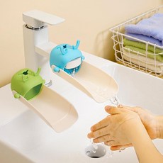 SHINTIN 수도꼭지 익스텐더 2개 욕실 및 주방용 범용 스플래시 방지 싱크 익스텐션 반려동물 급수 및 버킷 충전재용 빠른 설치 수도꼭지 어댑터 그린 및 블루