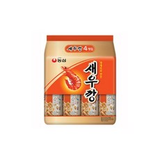 바삭바삭 스낵 어른간식 맥주안주 새우깡미니팩, 120g, 4개